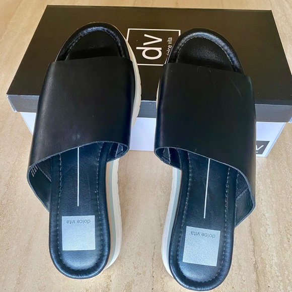 DOLCE VITA Milo Wedge Slip On Sandal | Size 6 - Picture 2 of 6